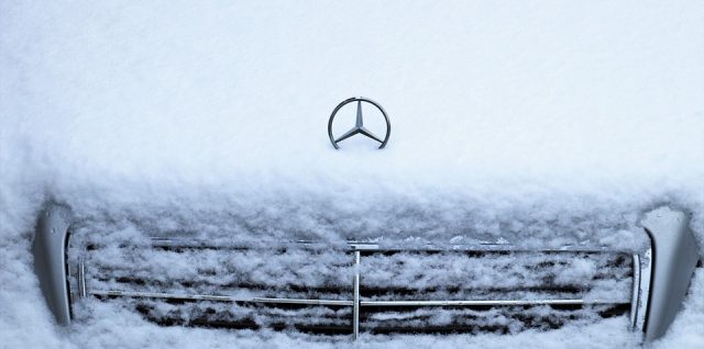 neige voiture